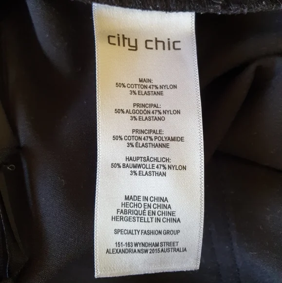 City Chic Black Trousers Size 16 - Picture 4 of 4